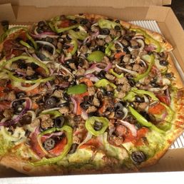 We just had this great tasting pizza delivered