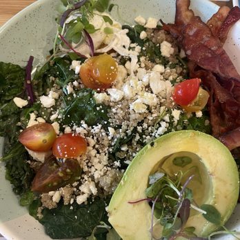 Bluestone Lane Manhattan Beach Café - Breakfast Bowl with bacon - Coffee & Tea Near Me - Manhattan Beach, California Bluestone Lane Manhattan Beach Café - Breakfast Bowl with bacon - Coffee & Tea Near Me - Manhattan Beach, California