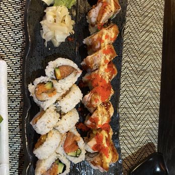 Wayne's Sushi Bistro - Salmon Lover Roll and Spicy Salmon Roll - Sushi Bars Near Me - Pleasanton, California Wayne's Sushi Bistro - Salmon Lover Roll and Spicy Salmon Roll - Sushi Bars Near Me - Pleasanton, California