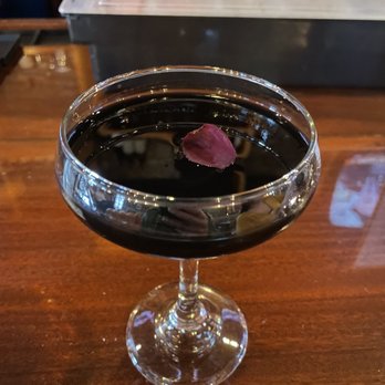 Big John's Tavern - Queen of Hearts- tequila, cappelletti, yellow chartreuse, activated charcoal - Dive Bars Near Me - Charleston, South Carolina Big John's Tavern - Queen of Hearts- tequila, cappelletti, yellow chartreuse, activated charcoal - Dive Bars Near Me - Charleston, South Carolina