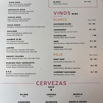 Warique Garden - Menu - Peruvian Near Me - Brooklyn, New York
