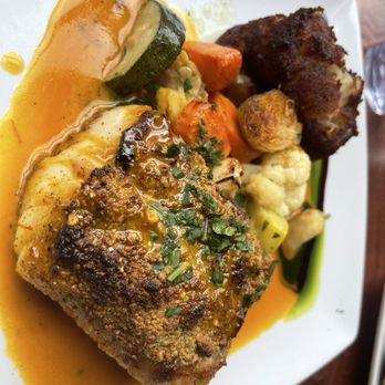 Carmelina's - Pistachio crusted fish - Italian Near Me - Boston, Massachusetts