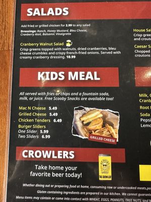 Menu photo 6 Mr Brews Taphouse Murfreesboro, TN