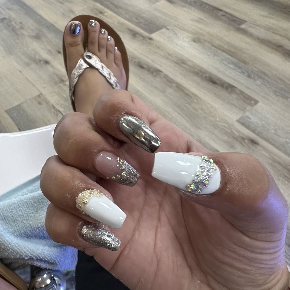 Toe-Riffic Nails Lounge - My nails were done by Kent. I showed him a picture and he did a beautiful job. Gorgeous!!!! Thank you Kent! - Nail Salons Near Me - Brea, California Toe-Riffic Nails Lounge - My nails were done by Kent. I showed him a picture and he did a beautiful job. Gorgeous!!!! Thank you Kent! - Nail Salons Near Me - Brea, California