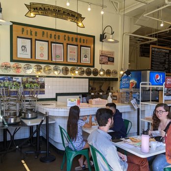 Pike Place Chowder - Restaurant interior - Seafood Near Me - Seattle, Washington Pike Place Chowder - Restaurant interior - Seafood Near Me - Seattle, Washington