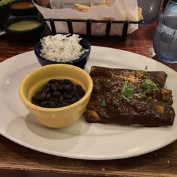 Mole enchiladas Mole enchiladas