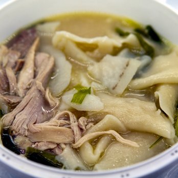 Arirang Restaurant - Chicken Pan Noodles (broad noodles): take-out - Korean Near Me - Flushing, New York