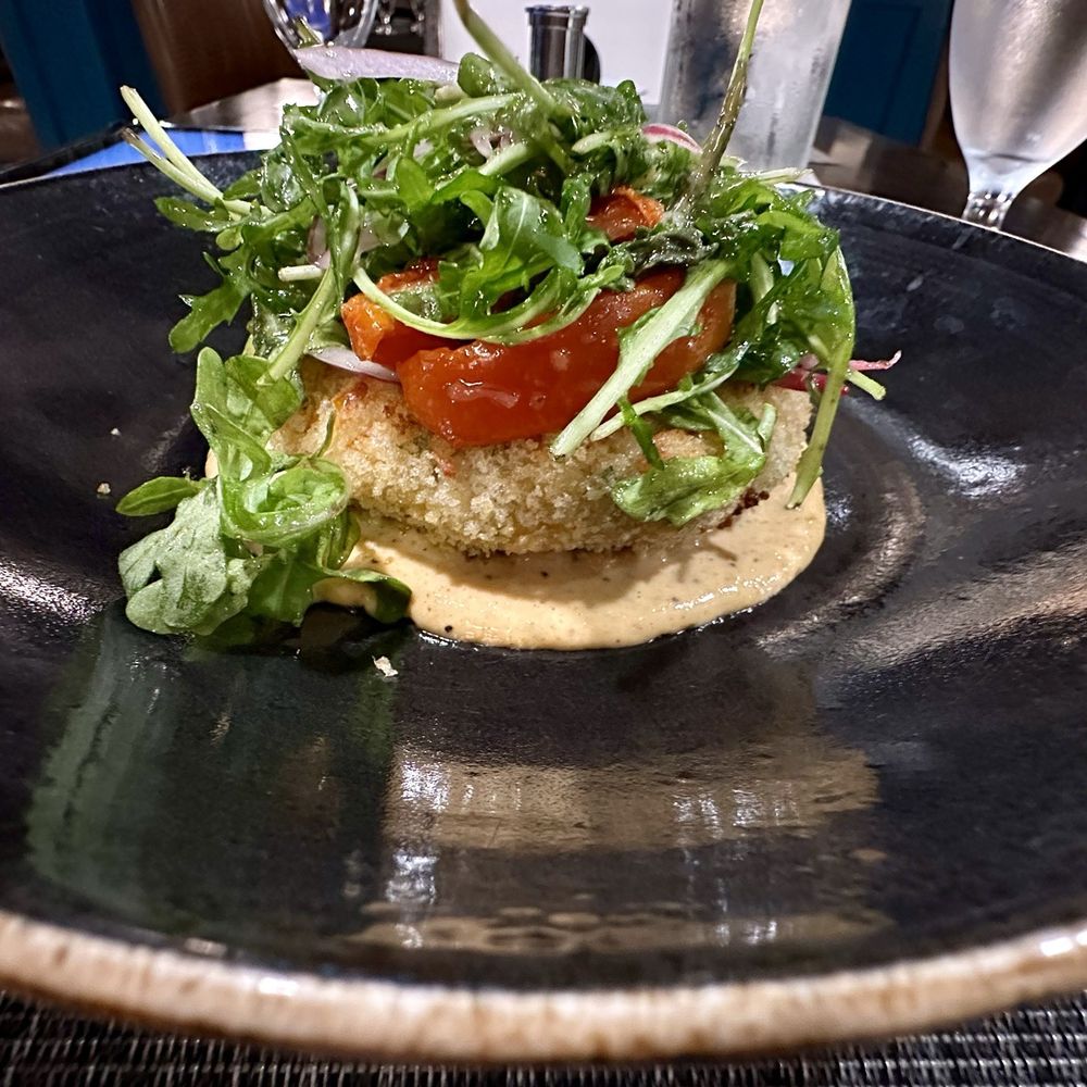 Chamber Modern American Restaurant - The Crab Cake appetizer - New American Near Me - Tulsa, Oklahoma