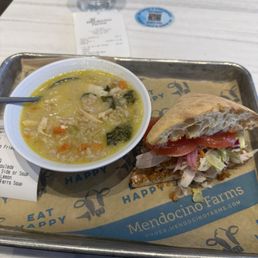 1/2 "Not So Fried" Chicken Greek Lemon Chicken & Farro Soup 1/2 "Not So Fried" Chicken Greek Lemon Chicken & Farro Soup