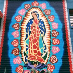 Tesoros Trading Company-Wholesale Office - Great artwork outside