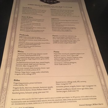 Ecco - Menu - Mediterranean Near Me - Atlanta, Georgia Ecco - Menu - Mediterranean Near Me - Atlanta, Georgia