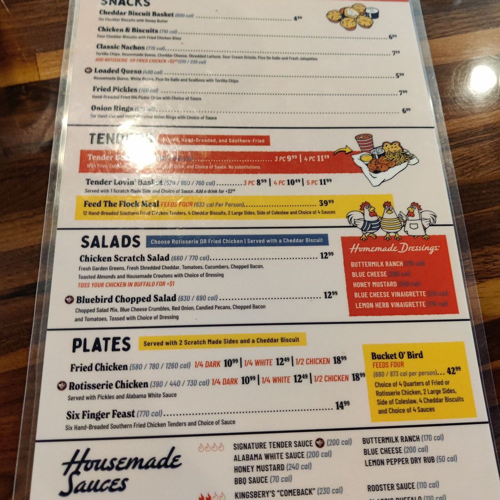 Menu 1/2 as of 10/2025