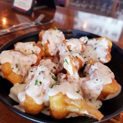 Cauliflower Tempura with Truffle Cream