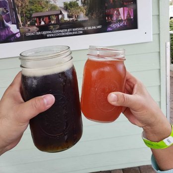 Aunt Catfish's - House beer on the right which was little citrus fruity and 32 oz draft beer - Southern Near Me - Port Orange, Florida Aunt Catfish's - House beer on the right which was little citrus fruity and 32 oz draft beer - Southern Near Me - Port Orange, Florida