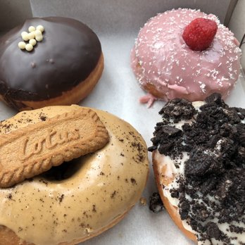 Donut Bar + Coffee - Boston cream, Raspberry cream cheese, Oreo, Biscoff/espresso - Coffee & Tea Near Me - Southfield, Michigan