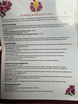 Menu photo 2 Bubbles & Delights Café Petaluma, CA