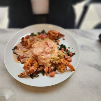 Saints + Council - Shrimp & grit cake - Breakfast & Brunch Near Me - Atlanta, Georgia Saints + Council - Shrimp & grit cake - Breakfast & Brunch Near Me - Atlanta, Georgia