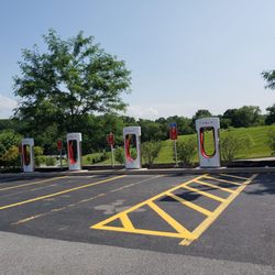 Weis Markets - Abbys Doggone Gourmet Cookies were restocked here today and they now have TESLA charging stations!