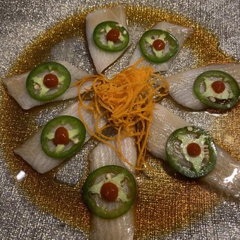 Kumo Sushi & Asian - Yellowtail Jalapeño appetizer is fabulous. Thinly sliced tuna melts in your mouth. - Sushi Bars Near Me - Gardendale, Alabama Kumo Sushi & Asian - Yellowtail Jalapeño appetizer is fabulous. Thinly sliced tuna melts in your mouth. - Sushi Bars Near Me - Gardendale, Alabama