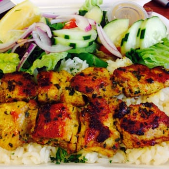 Bob's Cafe - Chicken Kabob Plate (served with rice and salad) - $7.00 - Greek Near Me - Los Angeles, California Bob's Cafe - Chicken Kabob Plate (served with rice and salad) - $7.00 - Greek Near Me - Los Angeles, California