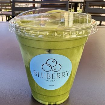Bluberry Social - Match latte - Breakfast & Brunch Near Me - Irvine, California Bluberry Social - Match latte - Breakfast & Brunch Near Me - Irvine, California