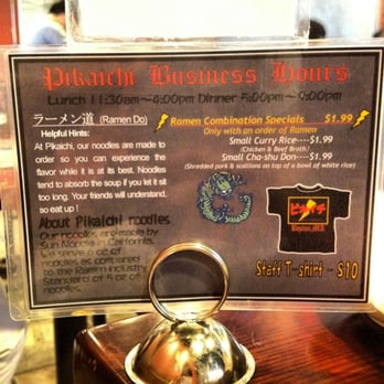 Pikaichi - good to know! - Ramen Near Me - Medford, Massachusetts