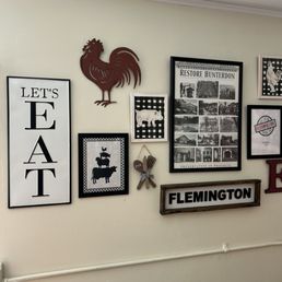 Inside wall decorations.