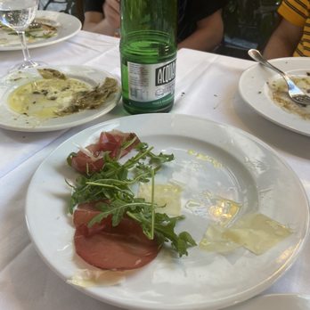 Antica Trattoria Tritone - So I meant to take pictures of the whole artichoke and bresola apps.  We ended up finishing and living both - Trattorie Near Me - Rome, RM