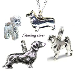 Mountain Nest Gallery - Local artisan, Dee Sharp Jewelry Designs featuring lost wax designs of dogs, birds, flowers, baskets, animals, and more.