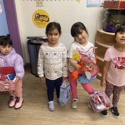 Children's Paradise Preschool & Infant Center - Girls during their valentine party at the center