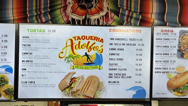 Menu photo 1 Adolfo's Mexican Food San Clemente, CA