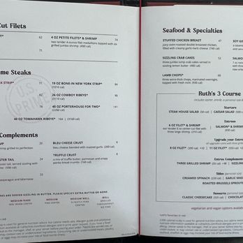 Ruth's Chris Steak House - Menu - Fall 2026 - Steakhouses Near Me - Anaheim, California Ruth's Chris Steak House - Menu - Fall 2026 - Steakhouses Near Me - Anaheim, California