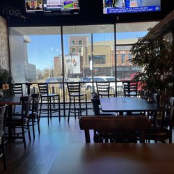 View from the dining room. Unfortunately TVs.