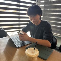 My friend ordered a banana crème latte and is locked in. My friend ordered a banana crème latte and is locked in.
