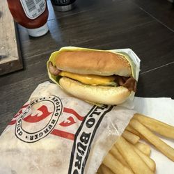 Apollo Burger - Bacon Cheeseburger and fries