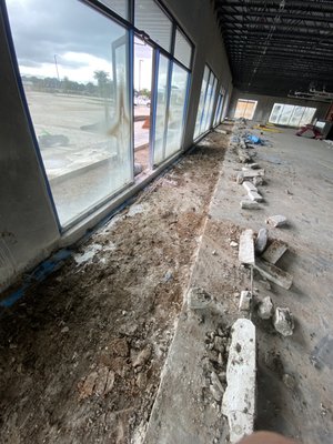 Concrete Demoliton job - This was a concrete saw cut and demo job we completed. Concrete Demoliton job - This was a concrete saw cut and demo job we completed.