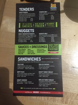 Menu photo 4 PDQ Chicken Clearwater, FL