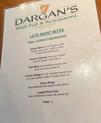 Menu photo 4 Dargan's Irish Pub & Restaurant Santa Barbara, CA Menu photo 4 Dargan's Irish Pub & Restaurant Santa Barbara, CA