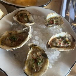 Grilled oysters Grilled oysters