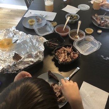 Grand Champion BBQ - Pork ribs, 3/4# pulled pork, 1/4# brisket, baked beans, collard greens, and some suds from the brewery next door. - Barbeque Near Me - Mableton, Georgia