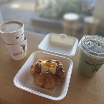 Made Coffee - passionfruit pastry so delish!!!! I loved it! hearts! - Coffee & Tea Near Me - Costa Mesa, California