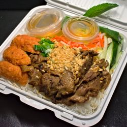 Ms Pho Saigon - Sugar Cane Shrimp with Grilled Pork Vermicelli