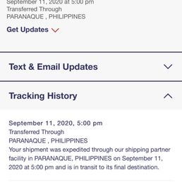 Incorrect tracking info. It was delivered Sep 8. Incorrect tracking info. It was delivered Sep 8.