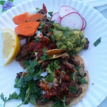 Tacos Asi Es Colima - Two steak tacos - Mexican Near Me - Oakland, California