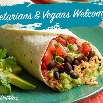 Taco Del Mar - a burrito with vegetables and beans - Mexican Near Me - Bellevue, Washington Taco Del Mar - a burrito with vegetables and beans - Mexican Near Me - Bellevue, Washington