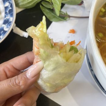 Pho Vina - Hair inside the spring roll! - Vietnamese Near Me - Pomona, California Pho Vina - Hair inside the spring roll! - Vietnamese Near Me - Pomona, California