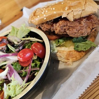Burlington Beer Works - Korean Fried Chicken Sandwich! - Brewpubs Near Me - Burlington, North Carolina Burlington Beer Works - Korean Fried Chicken Sandwich! - Brewpubs Near Me - Burlington, North Carolina