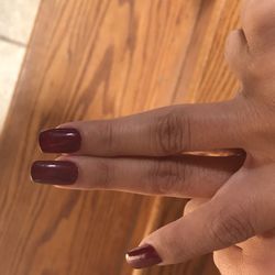 Happy Nails - They turned my nice acrylics into a mess. Nail lengths on my middle fingers are significantly different.