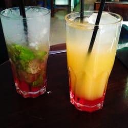 Bar óvalo - Mojito Granadina y Vodka sunrise
