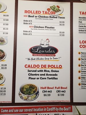 Menu photo 5 Lourdes Escondido, CA Menu photo 5 Lourdes Escondido, CA